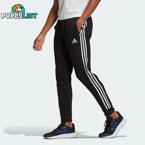 Adidas Mens Essentials Tapered Cuff 3 Stripes Pants - ADIDAS