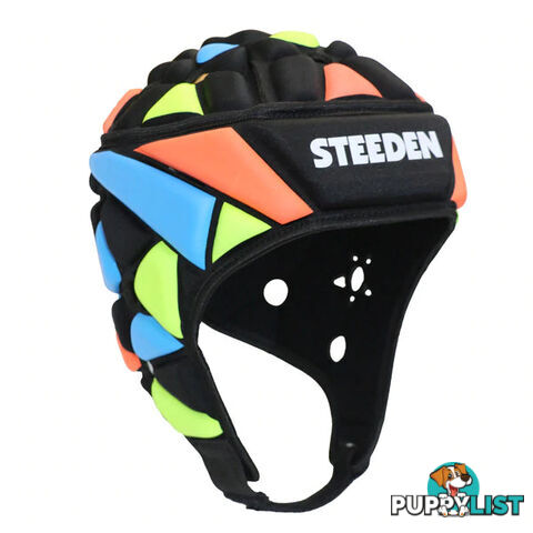 Steeden Blast Headgear - Black/Blue/Orange - STEEDEN