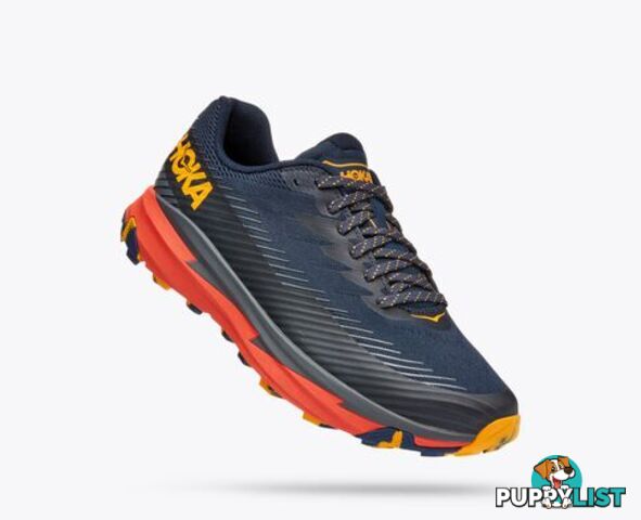 Hoka Torrent 2 Mens Trail Shoe - Navy/Orange - HOKA