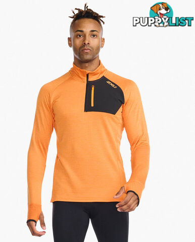 2XU Mens Ignition 1/4 Zip Top - Turmeric - 2XU