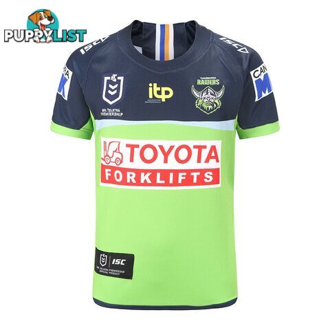 ISC Kids Canberra Raiders 2022 Home Jersey - Green/Navy - ISC