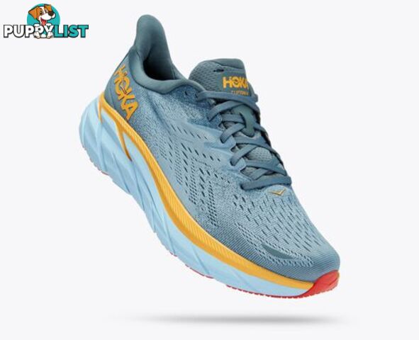 Hoka Clifton 8 Mens Running Shoe - Goblin Blue/Mountain Spring - HOKA