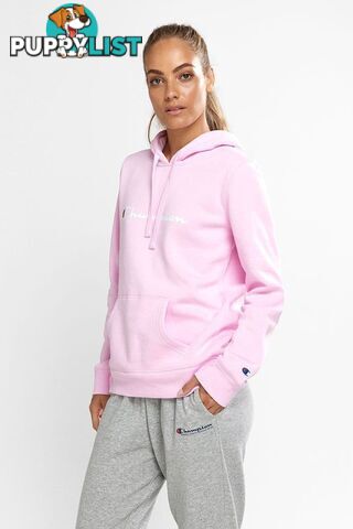 Champion Womens Script Hoodie - Pink - CHAMPION