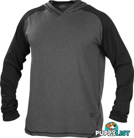 Rawlings Adult Hurler Lightweight Hoodie - Graphite/Black - RAWLINGS