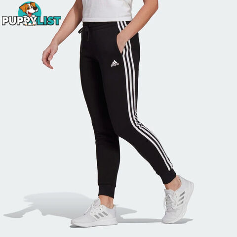 Adidas Womens 3S Fl Cuffed Pant - Black - ADIDAS