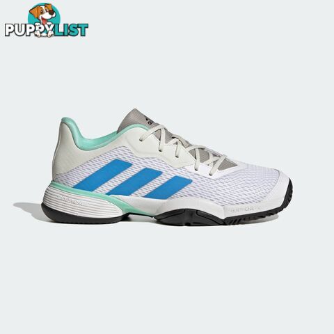 Adidas Barricade Kids Tennis Shoe - White - ADIDAS