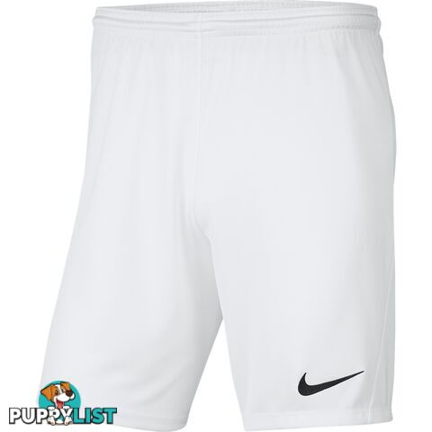 Nike Park Knit III Youths Short - White - NIKE - 193654347505