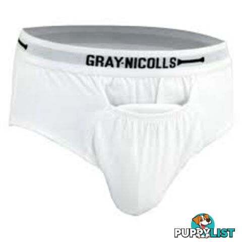 Gray-Nicolls Cricket Mens Briefs - White - GRAYNICOLLS