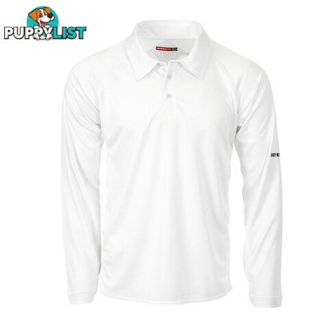 Gray-Nicolls Select Long Sleeve Junior Shirt - White lSize 12 - GRAYNICOLLS