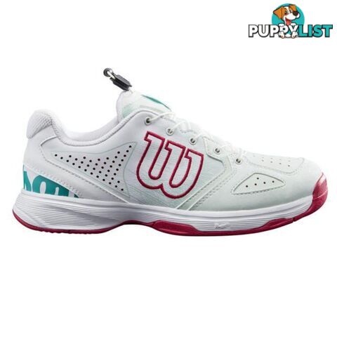 Wilson Kids Kaos QL Tennis Shoe - Sea/White/Sangria - WILSON