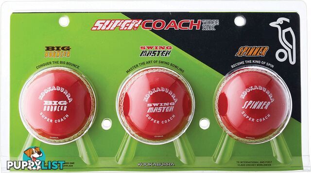 Kookaburra Senior Supercoach 3 Ball Pack - KOOKABURRA - 9313131125681