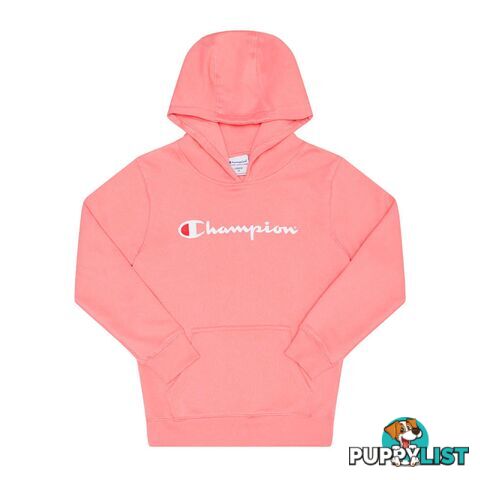 Champion Kids Script Hoodie - Pink - CHAMPION