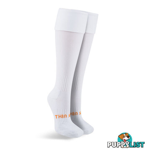 Thinskins Fine Knit Football Socks - White - THINSKINS