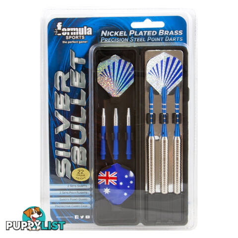 Formula Sports Silver Bullet Nickel Plated Brass Dart Gift Pack 25g - FORMULA SPORTS