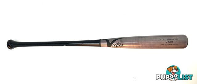 Victus Pro Custom Crafted V Cut 34 Inch Maple Baseball Bat- GlossGrey - Victus