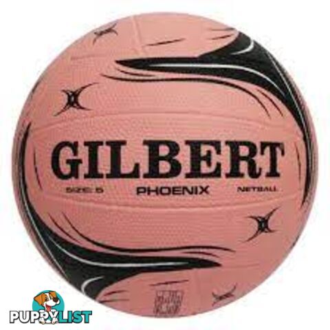 Gilbert Phoenix Netball Size 5 - Pink - GILBERT - 9312555314541