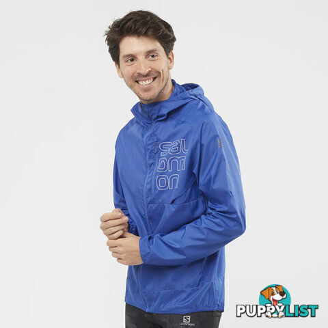 Salomon Mens Bonatti Cross FZ Hoodie - Nautical Blue - SALOMON