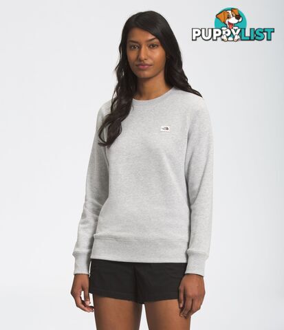 The North Face Womens Heritage Patch Crew - TNF Light Grey Heather - THE NORTH FACE