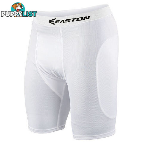 Easton Mens Baseball/Softball Sliding Shorts - White - EASTON