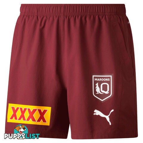 Puma Qld Maroons 2022 Adult Training Short - Maroon - PUMA