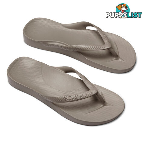 Archies Adults Arch Support Thongs - Taupe - ARCHIES