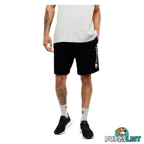 Champion Mens Script Jersey Short - Black - CHAMPION - 9351950861885