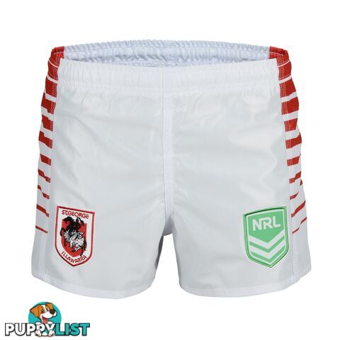 Tidwell Dragons Home NRL Supporter Shorts - White - TIDWELL