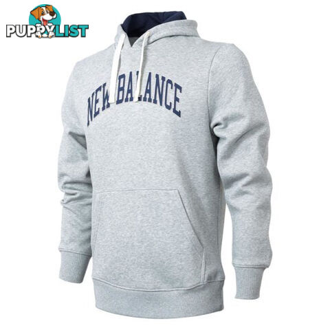 New Balance Mens Logo Hoodie- Athletic Grey - NEWBALANCE