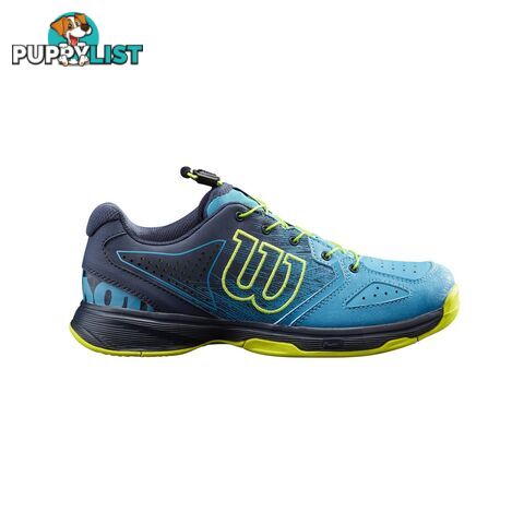 Wilson Kids Kaos QL Tennis Shoe - Reef/Navy/Lime - WILSON