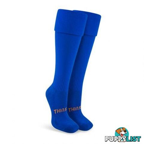 Thinskins Fine Knit Football Socks - Royal - THINSKINS