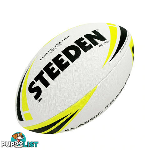 Steeden Mini Classic Trainer League Ball - White - STEEDEN - 9312555293648