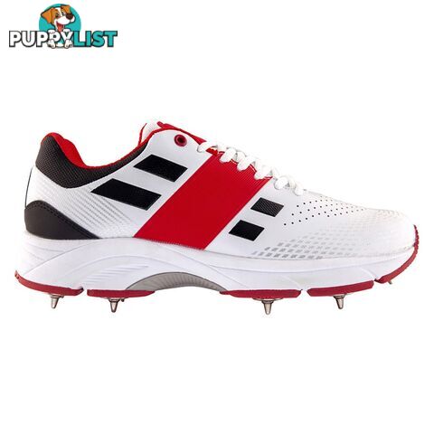 Gray-Nicolls Players Full Spike Junior Cricket Shoes - White - GRAYNICOLLS