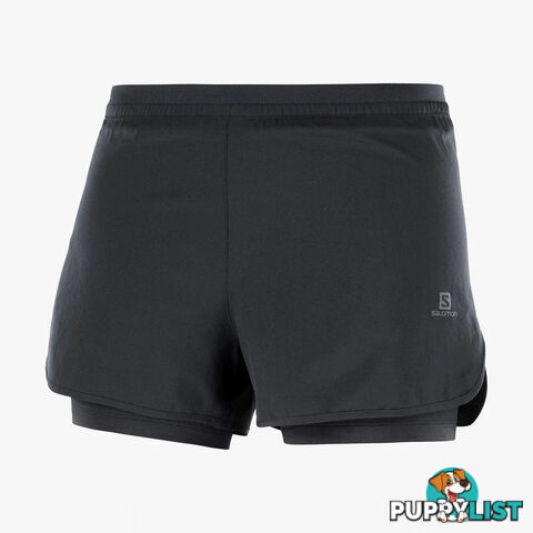 Salomon Womens Cross 2in1 Short - Black - SALOMON