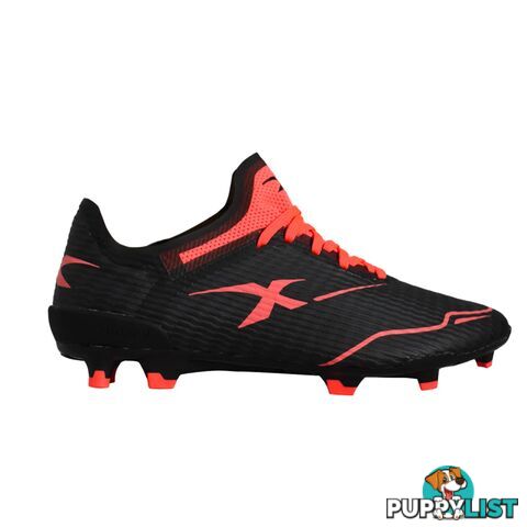 XBlades Voltaic Pro Adult Footy Boot - Black/Firehawk Red - XBLADES