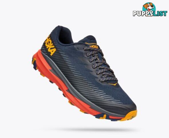 Hoka Torrent 2 Mens Trail Shoe - Navy/Orange - HOKA