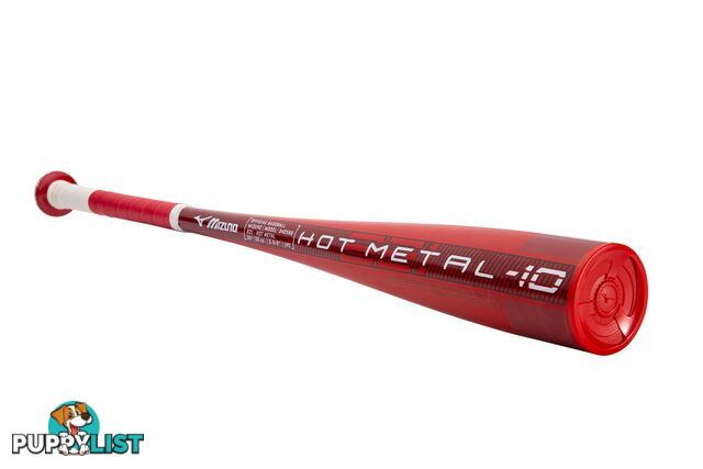 Mizuno B21 Hot Metal Youth (-5)Composite Baseball Bat - Red/White - MIZUNO - 9342556357056