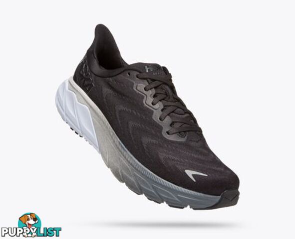 Hoka Arahi 6 Womens Running Shoe - Black/White - HOKA