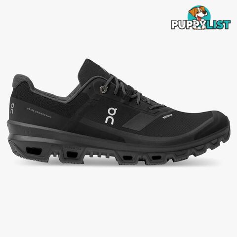 On Cloudventure Waterproof Mens Running Shoe - Black - ON