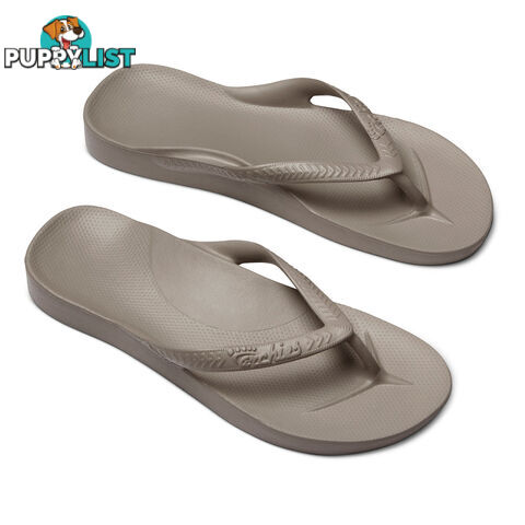 Archies Adults Arch Support Thongs - Taupe - ARCHIES