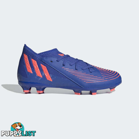 Adidas Predator Edge.3 FG Kids Footy Boot - Hi-Res Blue/Turbo - ADIDAS