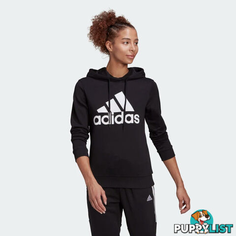 Adidas Womens Bl Ft Hoodie - Black/White - ADIDAS