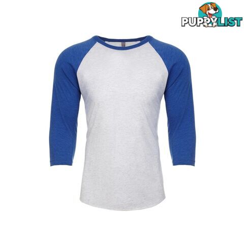 Legend Next Level Tri Blend 3/4 Raglan Baseball Tee- Royal - LEGEND - 2200001559127