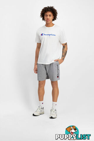 Champion Mens Script Jersey Short - Grey - CHAMPION