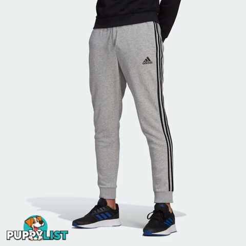 Adidas Mens Essentials Tapered Cuff 3 Stripes Pants - ADIDAS