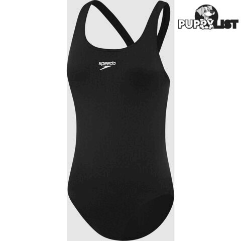 Speedo Girls Endurance + Leaderback Swimsuit - Black - SPEEDO