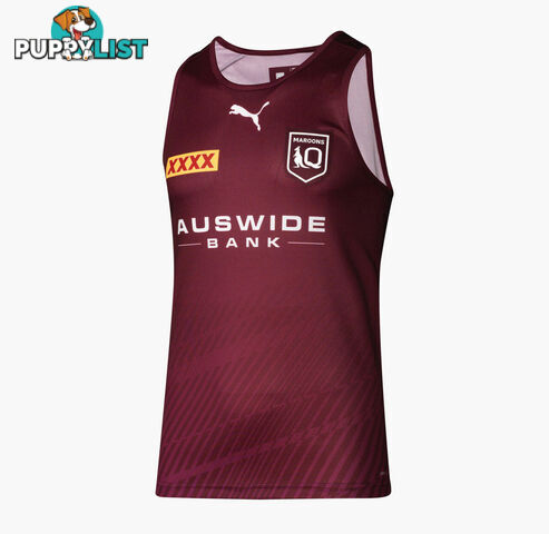 Puma Qld Maroons 2022 Adult Training Singlet - Maroon - PUMA