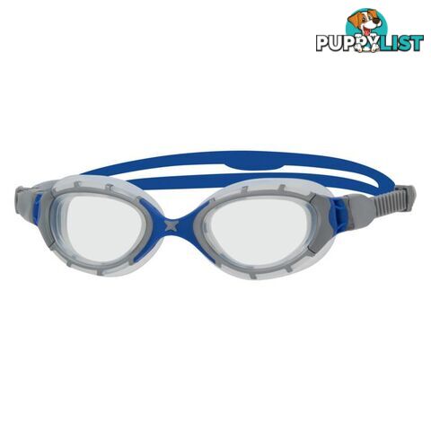 Zoggs Predator Flex Regular Swim Goggles - Grey/Blue/Tint - ZOGGS