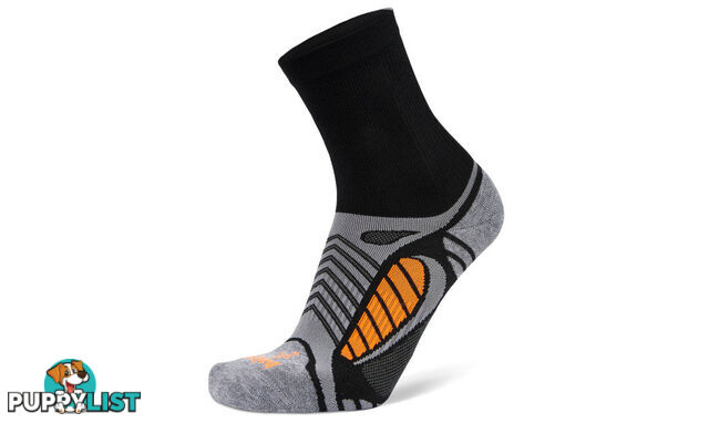 Balega Ultralight Crew Socks - Black/Grey - BALEGA