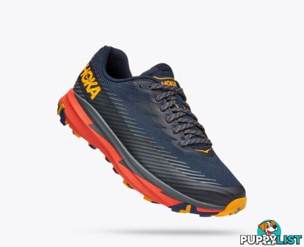 Hoka Torrent 2 Mens Trail Shoe - Navy/Orange - HOKA