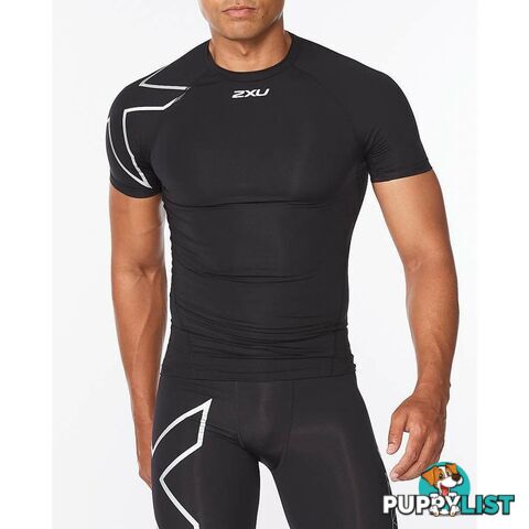 2XU Mens Core Compression Short Sleeve - 2XU - 9336340975205